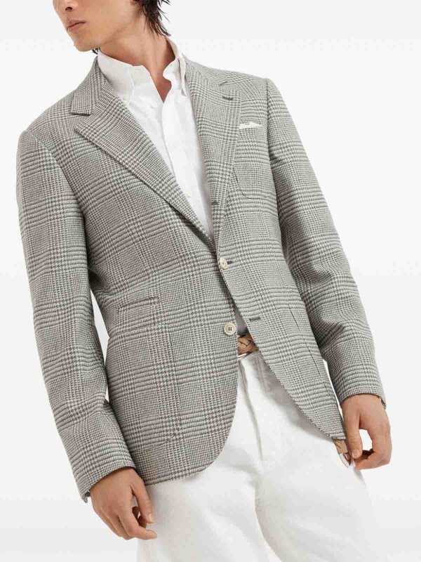 The Best Shops BRUNELLO CUCINELLI: Deconstructed Blazer With Patch Pockets