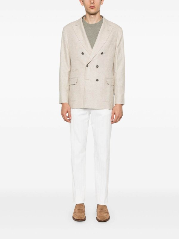 BRUNELLO CUCINELLI: Strickpullover mit Rundhalsausschnitt online - Rundhalspullover - Grün