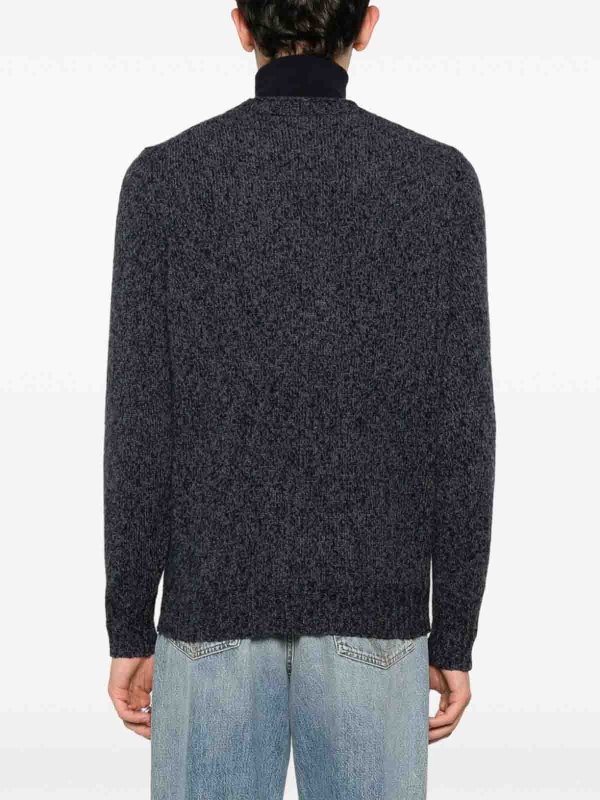 クルーネック - ダークブルー shop online: BRUNELLO CUCINELLI