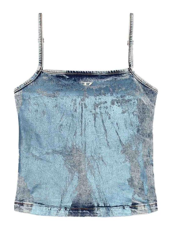 DIESEL: トップス＆タンクトップ - トップ/タンクトップ - ダークウォッシュ