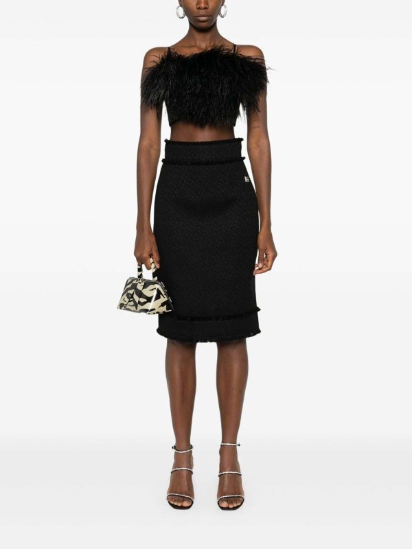 DOLCE & GABBANA: ニーレングススカート＆ミディ丈 online - 膝丈/ミディスカート - 黒