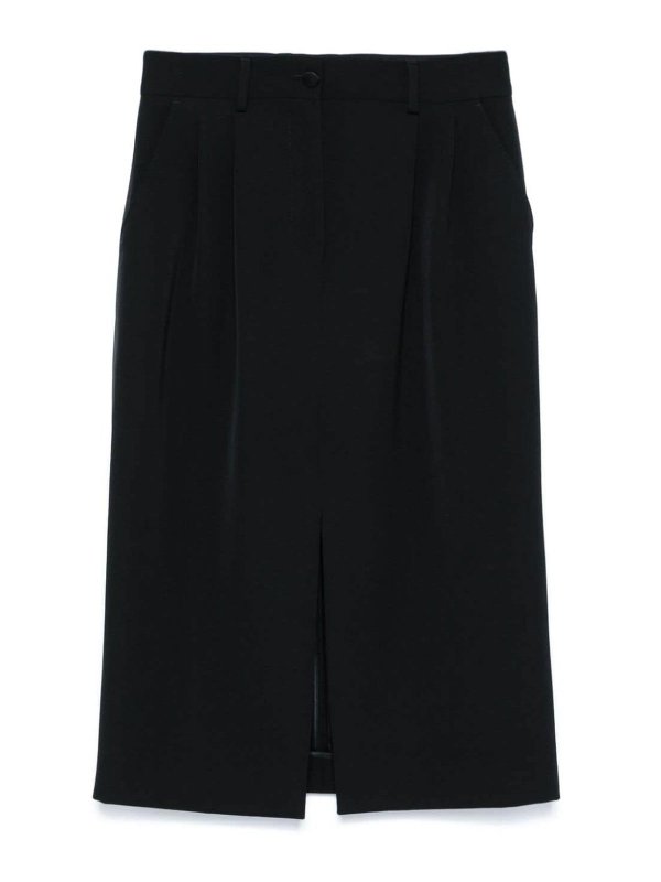 DOLCE & GABBANA: Knielange und Midi Röcke - Midirock - Schwarz