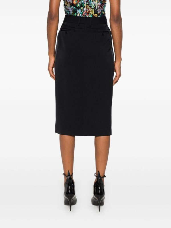 The Best Shops DOLCE & GABBANA: Knielange und Midi Röcke - Midirock - Schwarz