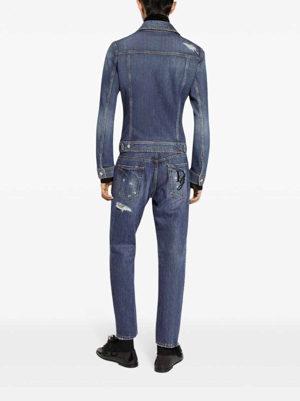 Bootcut Jeans - Dunkles Jeansblau shop online: DOLCE & GABBANA