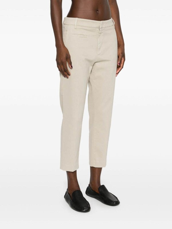 カジュアルパンツ - ベージュ shop online: DONDUP