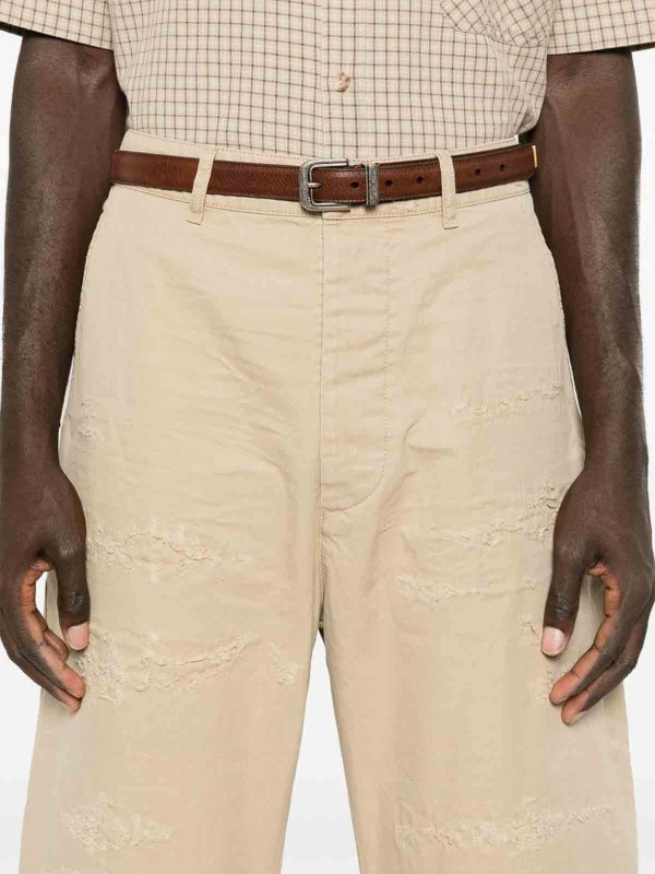 The Best Shops DSQUARED2: pantaloni shorts - Pantaloni chino strappati