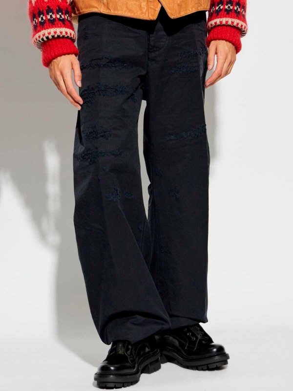 The Best Shops DSQUARED2: Trousers Shorts - Ripped Chino Pants