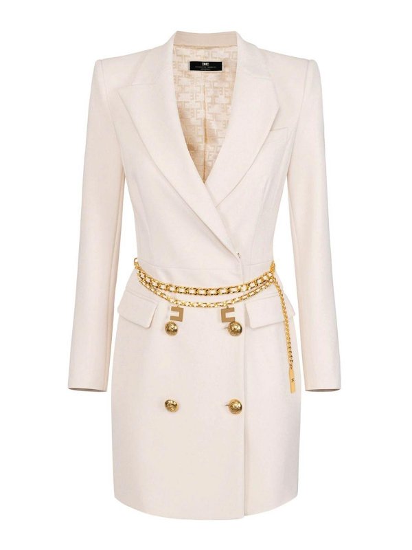 ELISABETTA FRANCHI: knee length dresses - Dress