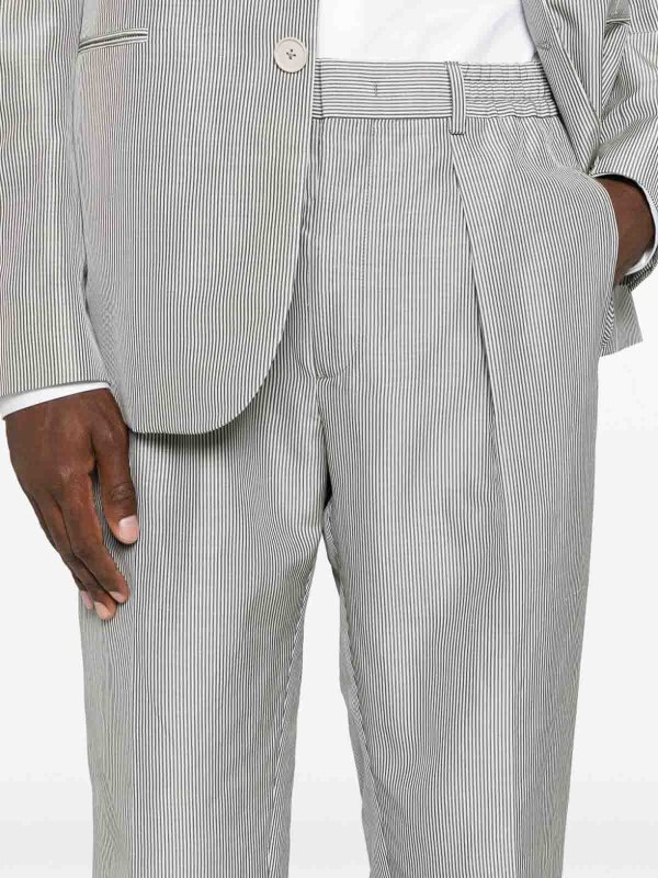 The Best Shops FENDI: Tailored & Formal trousers - Striped Tailored Pants