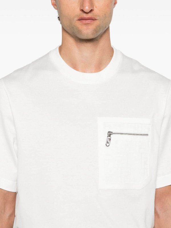 The Best Shops FENDI: t-shirts - `Ff` Pocket T-Shirt