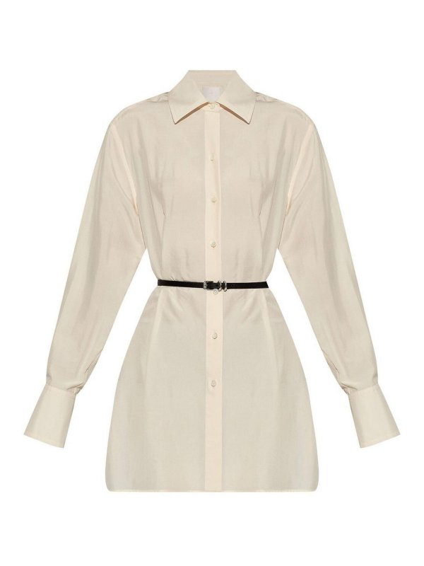 GIVENCHY: shirts - Long Shirt With `Voyou` Belt