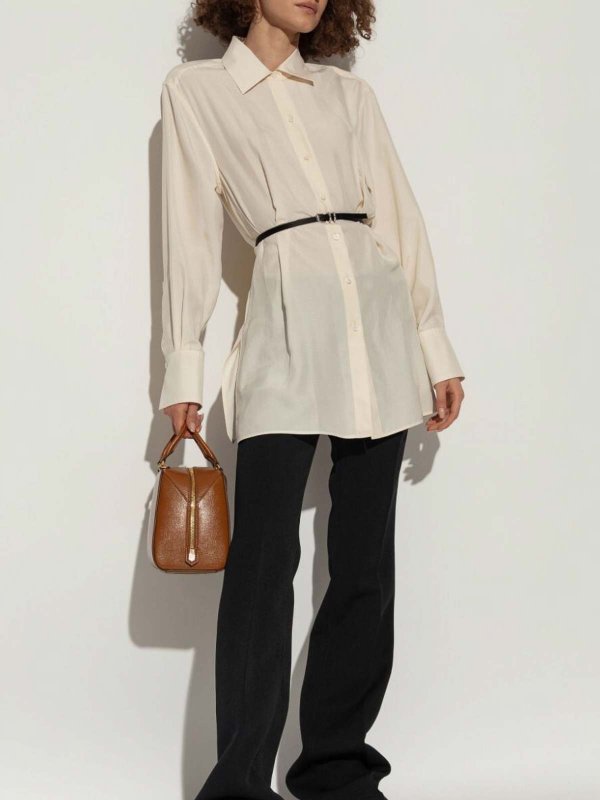 GIVENCHY: shirts online - Long Shirt With `Voyou` Belt