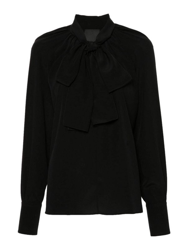 GIVENCHY: blouses - Blouse With Knot Collar