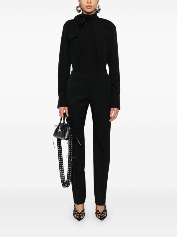 GIVENCHY: blouses online - Blouse With Knot Collar