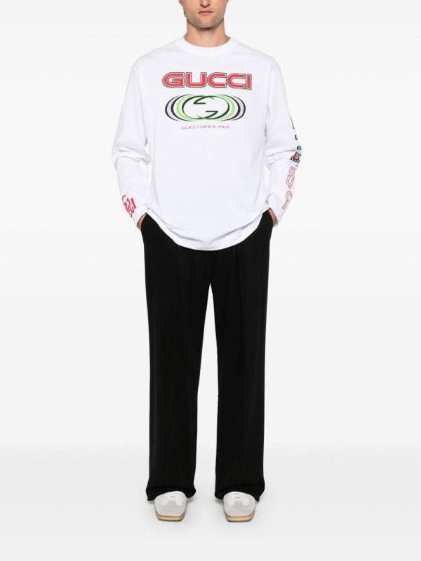 GUCCI: t-shirts online - Long Sleeve T-Shirt