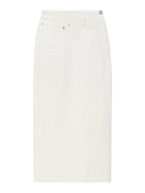 LOEWE: Knielange und Midi Röcke - Midirock - Weiß