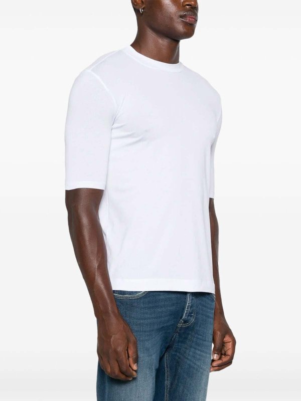 The Best Shops MALO: crew necks - Short Sleeve Crew-Neck Sweater