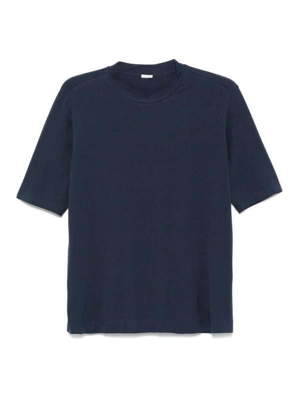 MALO: crew necks - Short Sleeve Crew-Neck Sweater