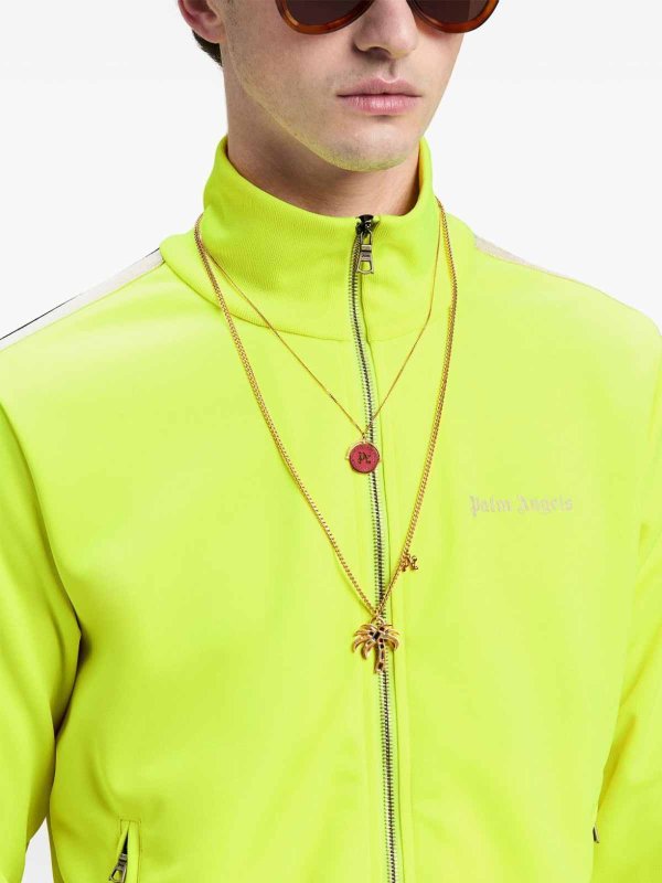 The Best Shops Palm Angels: giacche casual - Giacca della tuta `Classic Logo Fluo`