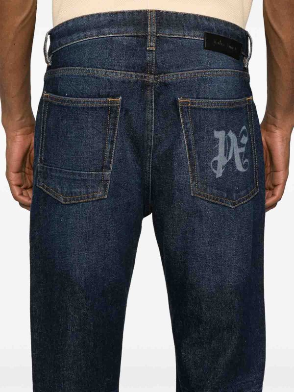 Palm Angels buy online `Midnight Monogram` 5-Pocket Jeans