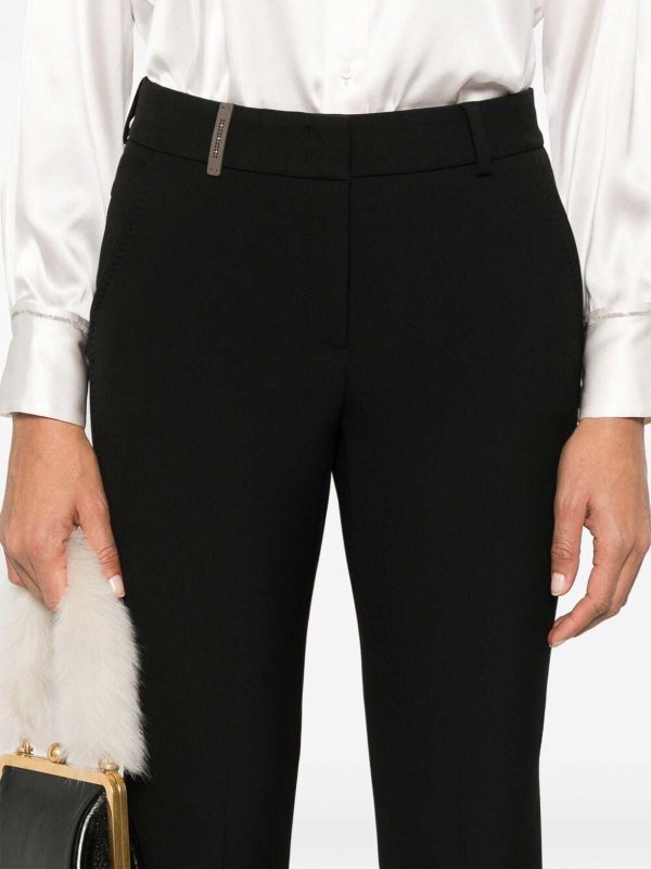 The Best Shops PESERICO: Casual Hosen - Casual Hose - Schwarz