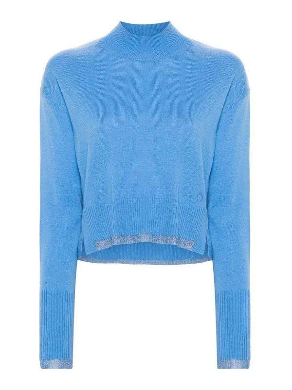 Pinko: Pull col rond - Pull Col Rond - Bleu Clair