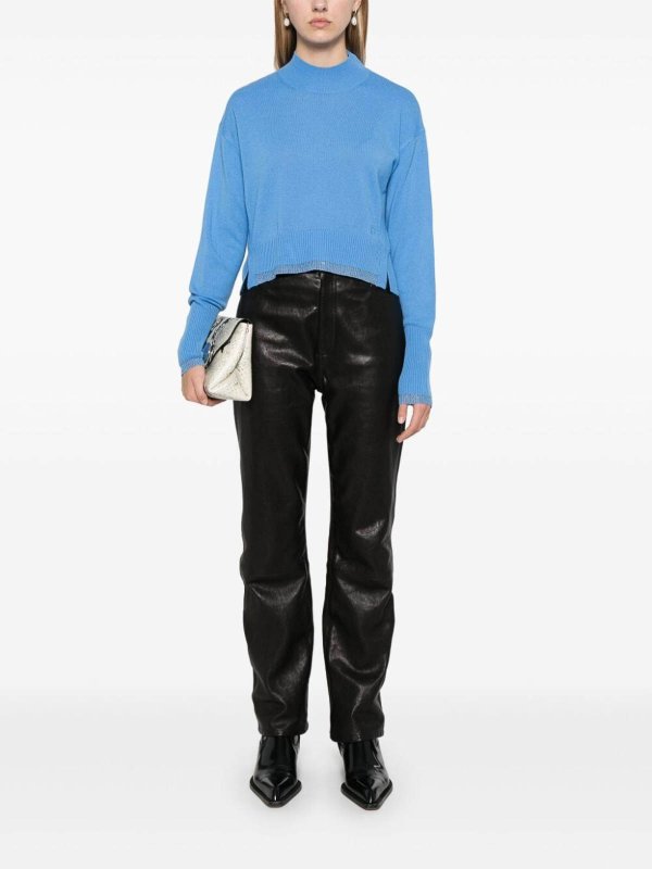 Pinko: Pull col rond online - Pull Col Rond - Bleu Clair