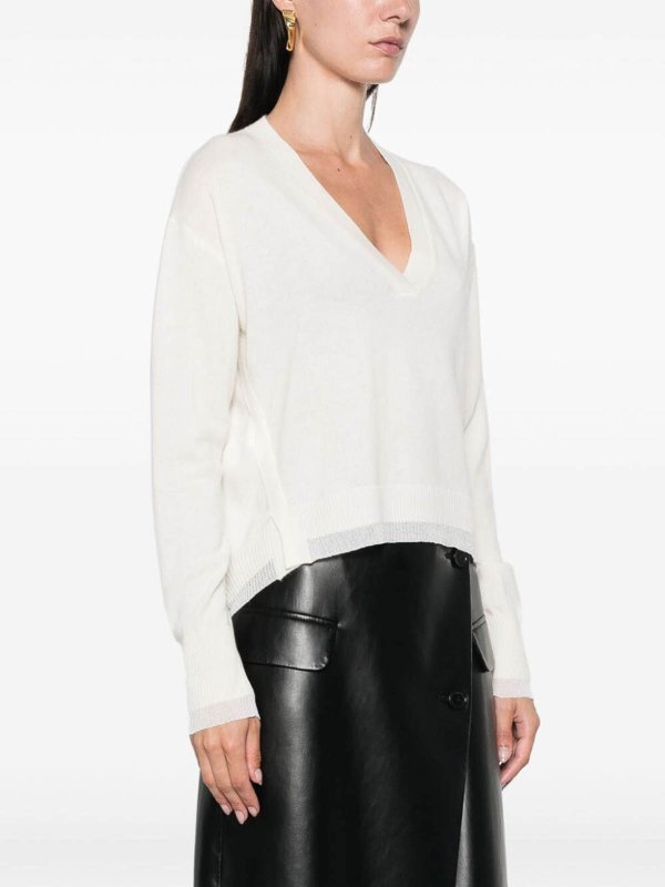 Rundhalspullover - Weiß shop online: Pinko