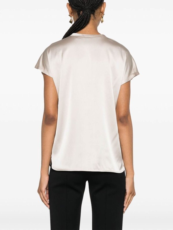 The Best Shops Pinko: Blusas - Blusa - Plata