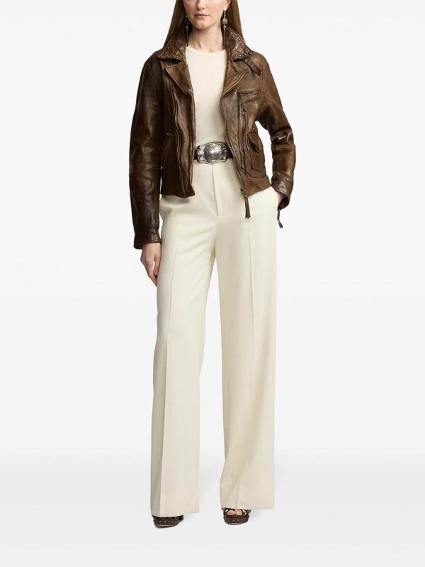 POLO RALPH LAUREN: Lederjacken online - Lederjacke - Beige