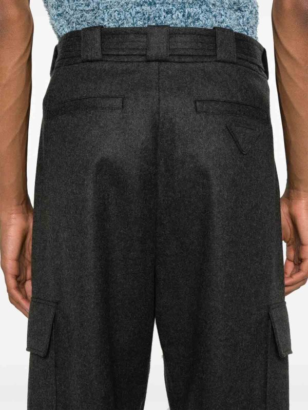 The Best Shops PRADA: casual trousers - Flannel Pants