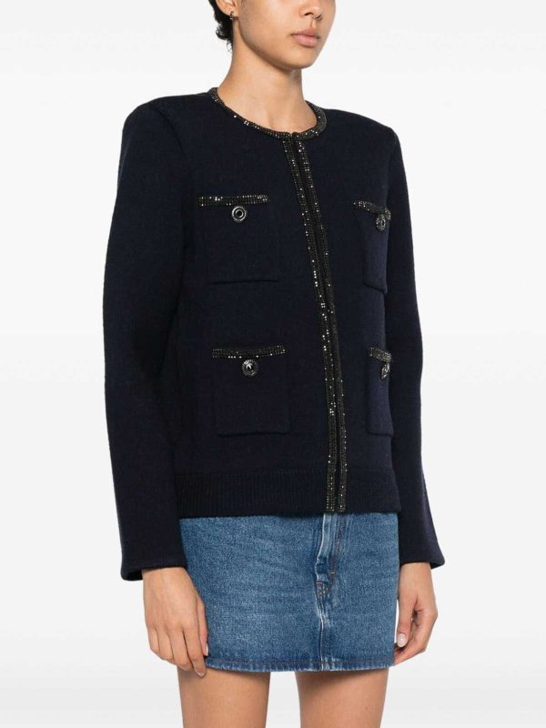The Best Shops Self Portrait: cardigans - Embellished Knit Cardigan