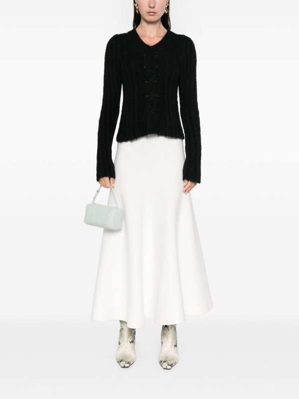 TWINSET: Suéteres con cuello pico online - Suéter Cuello Redondo - Negro