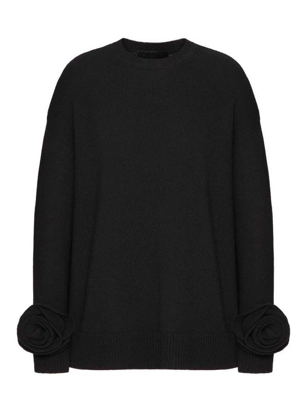 VALENTINO GARAVANI: クルーネック - クルーネック - 黒