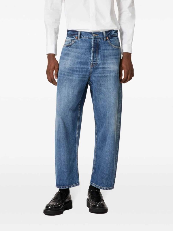 The Best Shops VALENTINO GARAVANI: Bootcut - Bootcut Jeans - Dunkles Jeansblau