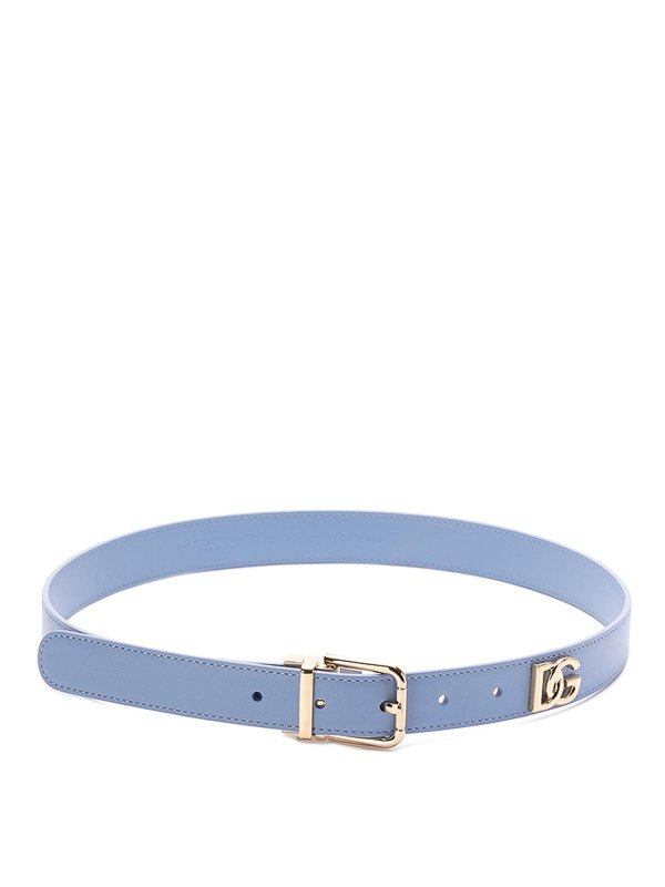 DOLCE & GABBANA: Gürtel - Gürtel - Hellblau