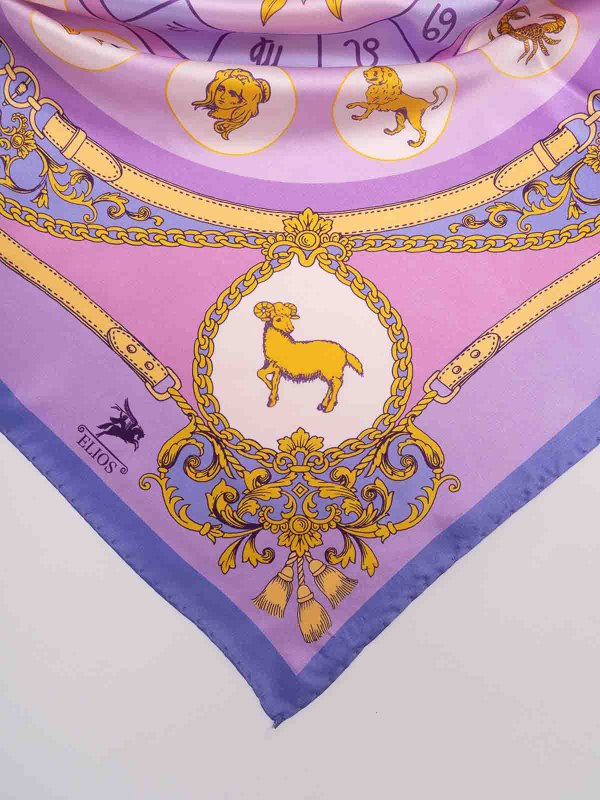 ELIOS: scarves online - Silk Scarf With Zodiac Sign
