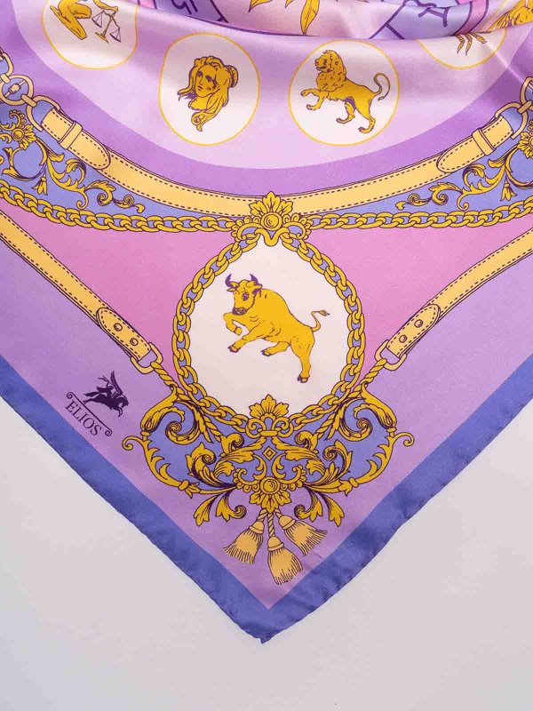 ELIOS: scarves online - Silk Scarf With Zodiac Sign