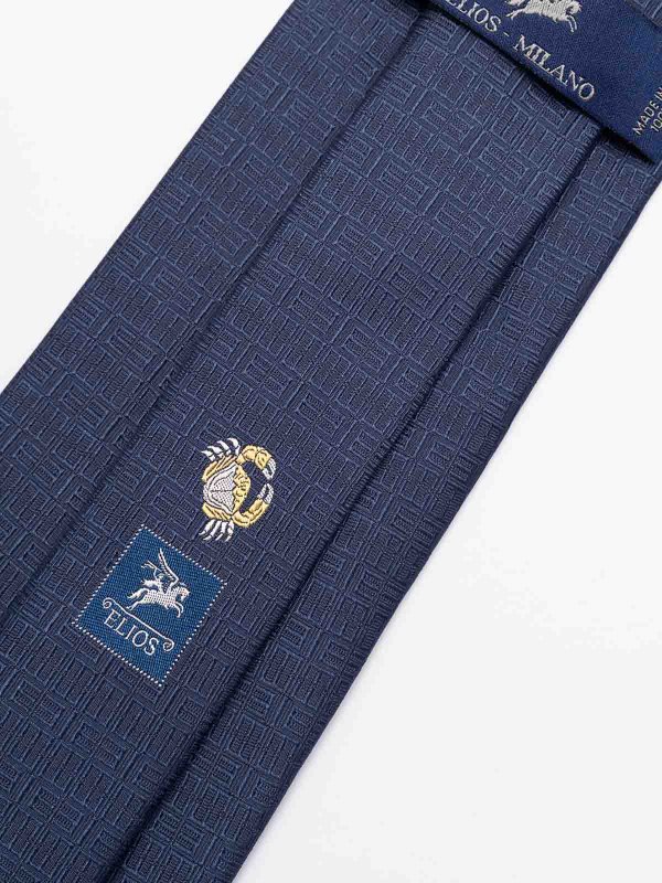 The Best Shops ELIOS: ties & bow ties - Silk Tie With Zodiac Sign