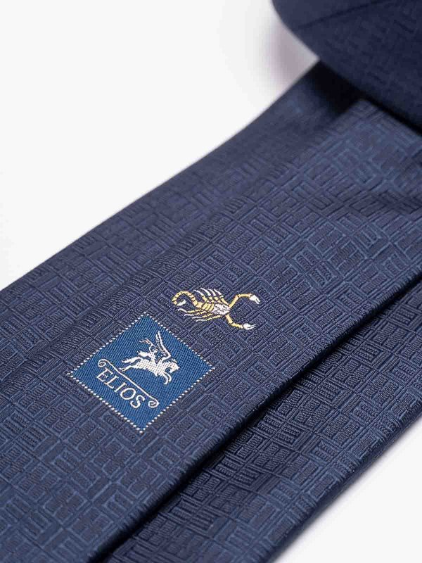 The Best Shops ELIOS: cravatte e papillion - Cravatta Di Seta Con Segno Zodiacale