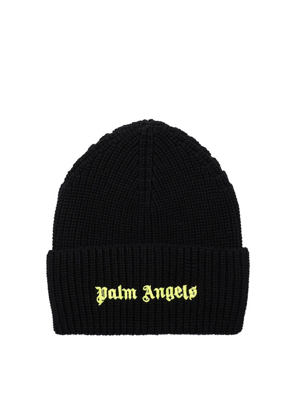 Palm Angels: beanies - `Classic Logo` Ribbed Beanie