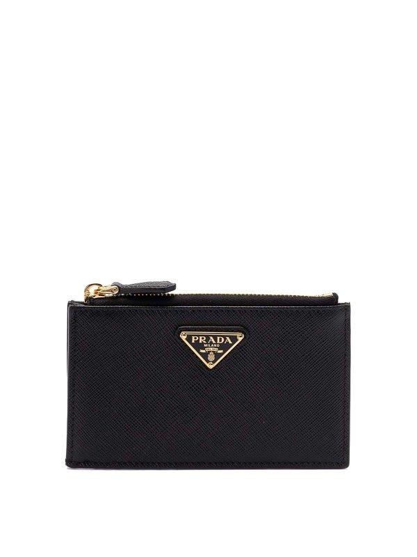 PRADA: wallets & purses - Saffiano Leather Card Holder