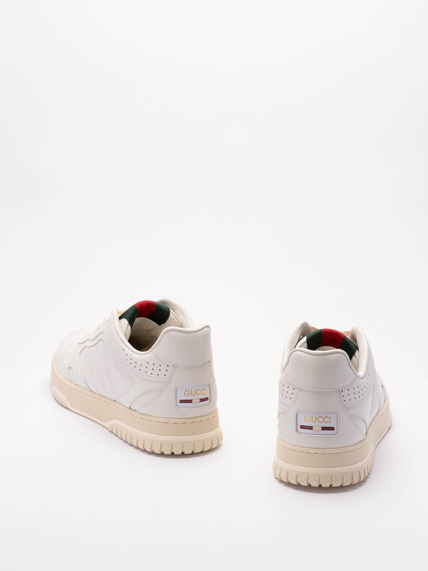 The Best Shops GUCCI: trainers - Leather `Re-Web` Sneakers