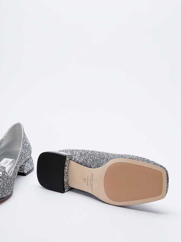 フラットシューズ - 銀 shop online: JIMMY CHOO