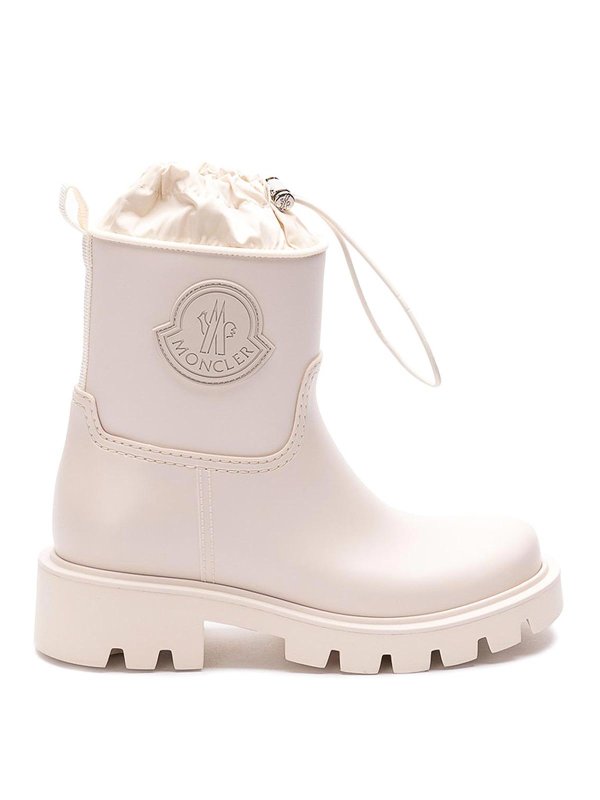 MONCLER: Stiefel - Stiefel - Weiß