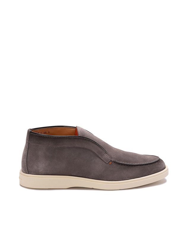 SANTONI: Mocasines y Zapatillas - Mocasines - Gris