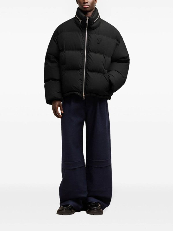 Ami De Coeur Nylon Down Jacket shop online: AMI PARIS