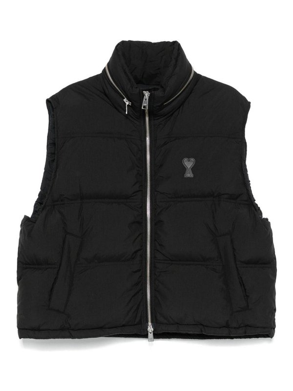 AMI PARIS: Kurze Daunenjacken - Daunenjacke - Schwarz