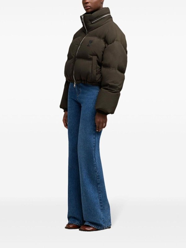 The Best Shops AMI PARIS: Nylon Short Down Jacket