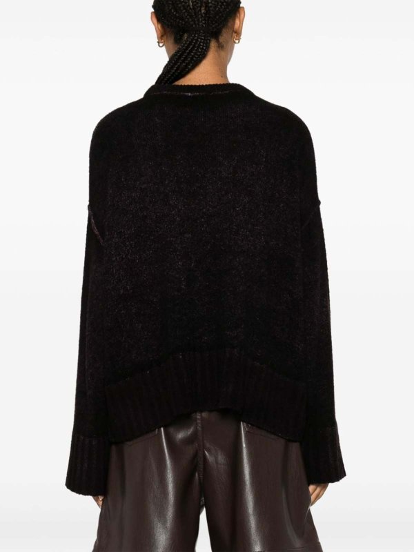 The Best Shops AVANT-TOI: クルーネック - クルーネック - ダークパープル